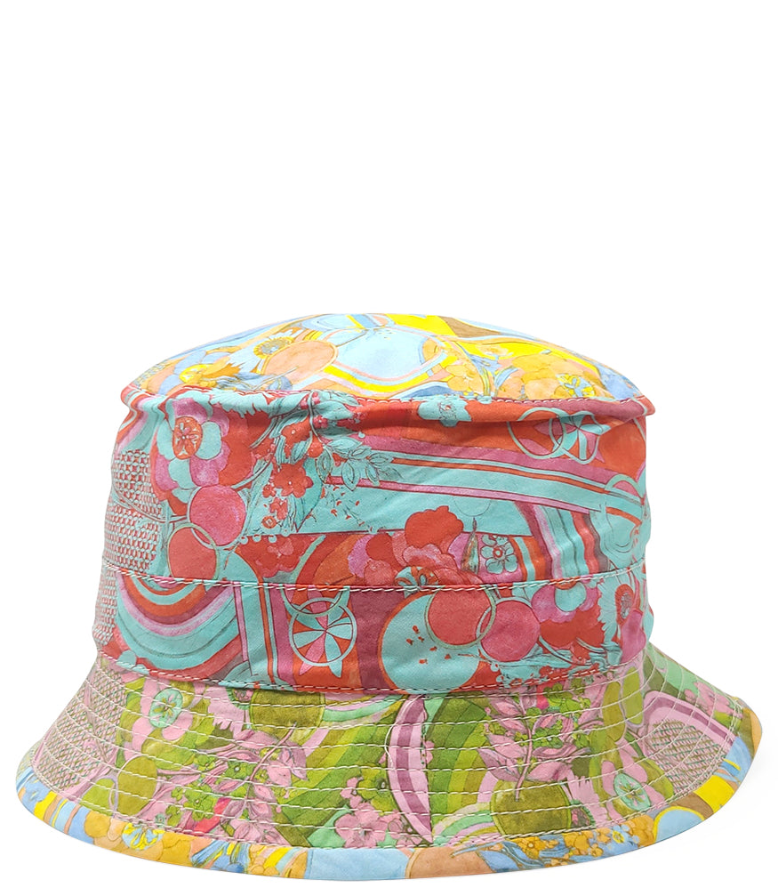 Madison Maison Multi Color Cotton Small Brim Mosaic Hat - MADISON MAISON