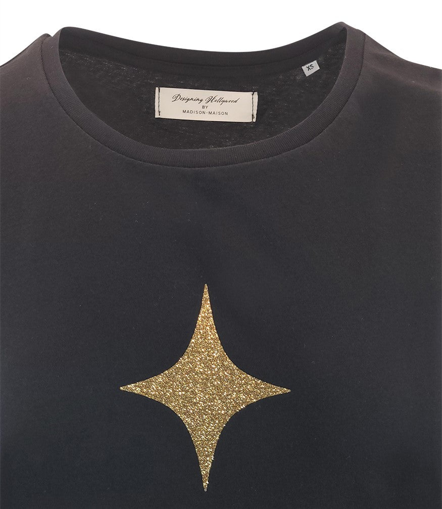 Designing Hollywood  X Madison Maison Cotton Black Star Lady T Shirt - MADISON MAISON