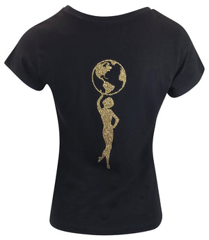 Designing Hollywood  X Madison Maison Cotton Black Star Lady T Shirt - MADISON MAISON