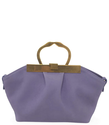 Madison Maison Lavender Leather Min Bag With Snake Handle - MADISON MAISON