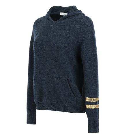 Madison Maison Denim Cashmere Hoodie - MADISON MAISON