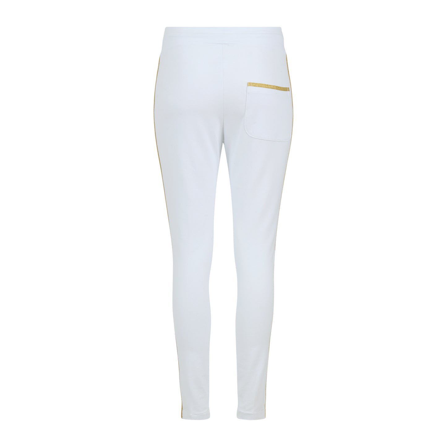 Madison Maison White W/ Gold Stripe Sweatpants - MADISON