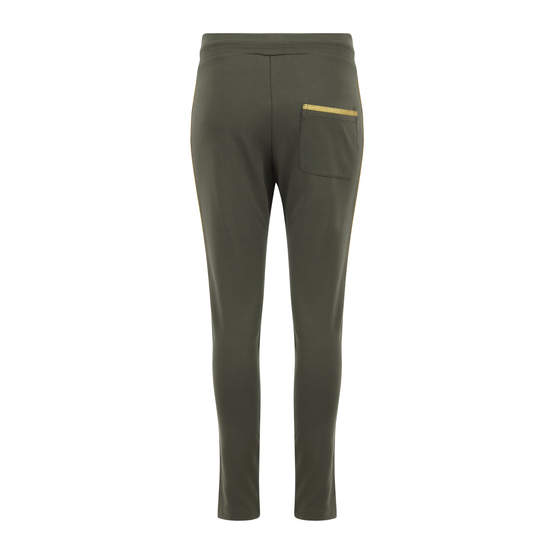 Madison Maison Army Green W/ Gold Stripe Sweatpants - MADISON MAISON