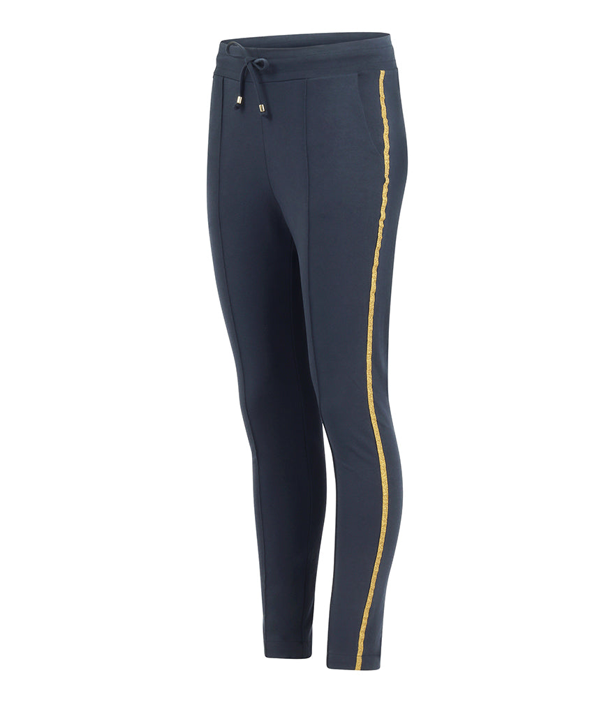 Madison Maison Navy W/ Gold Stripe Sweatpants - MADISON MAISON