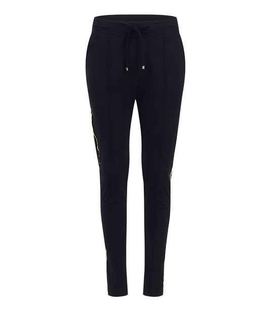 Madison Maison Black W/ Gold Stripe Sweatpants - MADISON MAISON