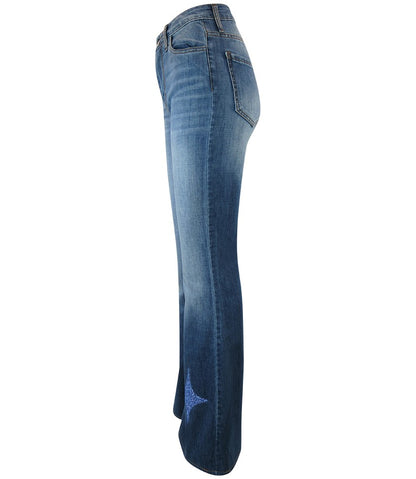 Designing Hollywood  X Madison Maison Denim Blue Jean with Glitter Star - MADISON MAISON