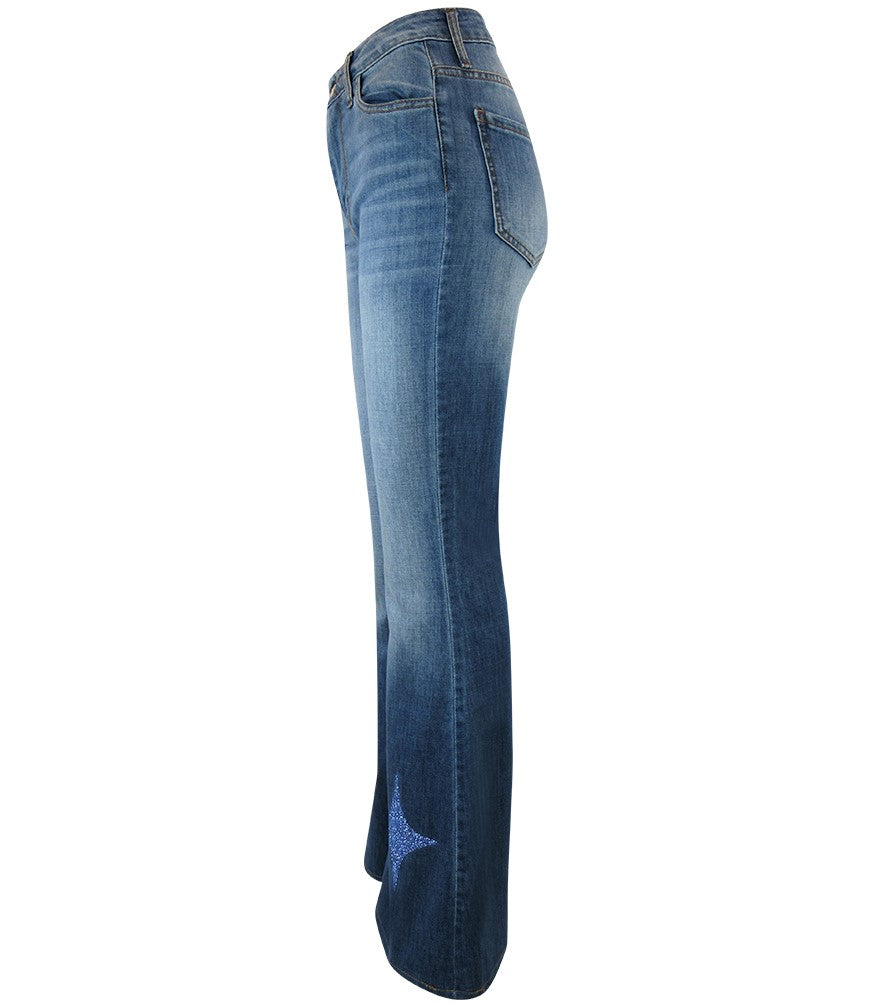 Designing Hollywood  X Madison Maison Denim Blue Jean with Glitter Star - MADISON MAISON