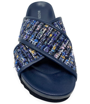 Navy Cross Sandal