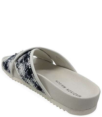 Madison Maison White Cross Sandal