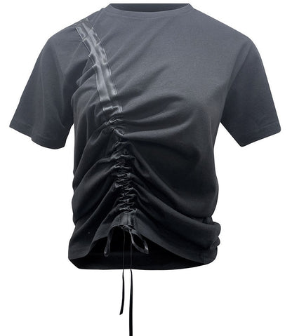 Madison Maison Black Drawstring T Shirt