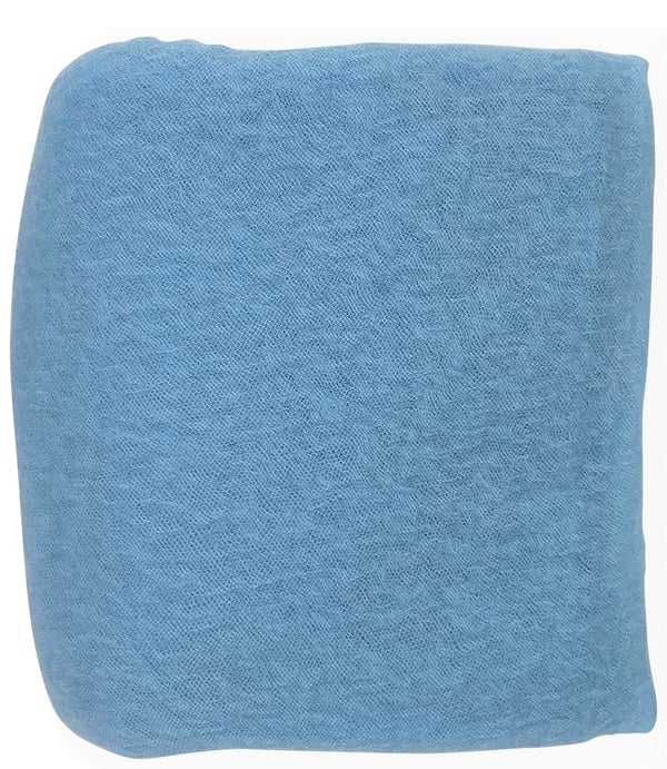 SKY BLUE CASHMERE PLAIN SCARF