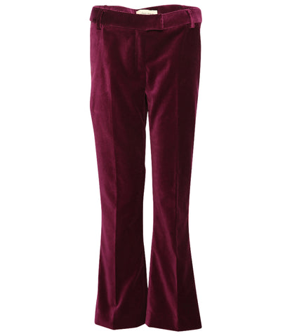 Giuliette Brown Red Flare Woven Pants