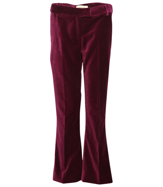 Giuliette Brown Red Flare Woven Pants