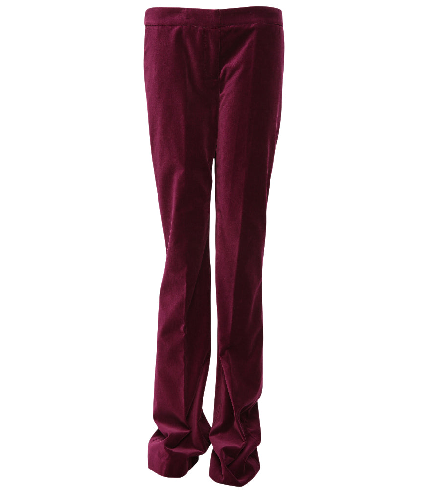 Giuliette Brown Red Flare Woven Pants