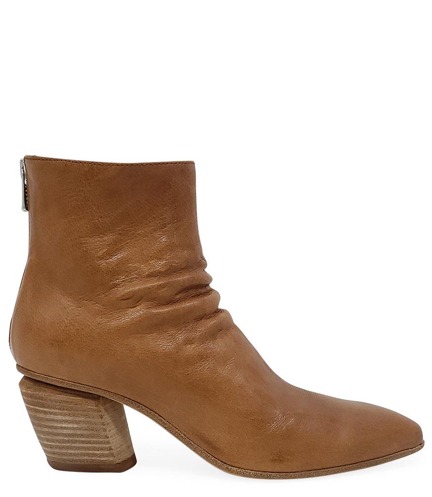 OFFICINE CREATIVE TAN LEATHER SEVERINE/008 ANKLE BOOT - MADISON