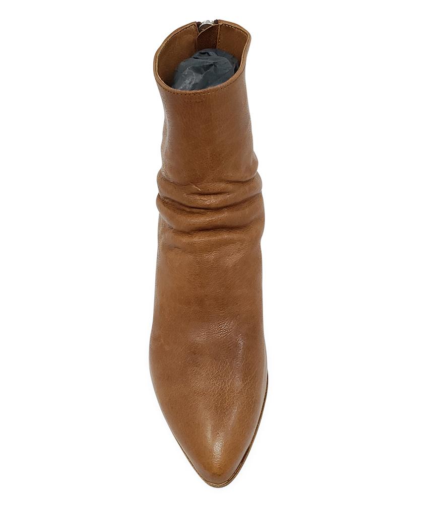 OFFICINE CREATIVE TAN LEATHER SEVERINE/008 ANKLE BOOT - MADISON