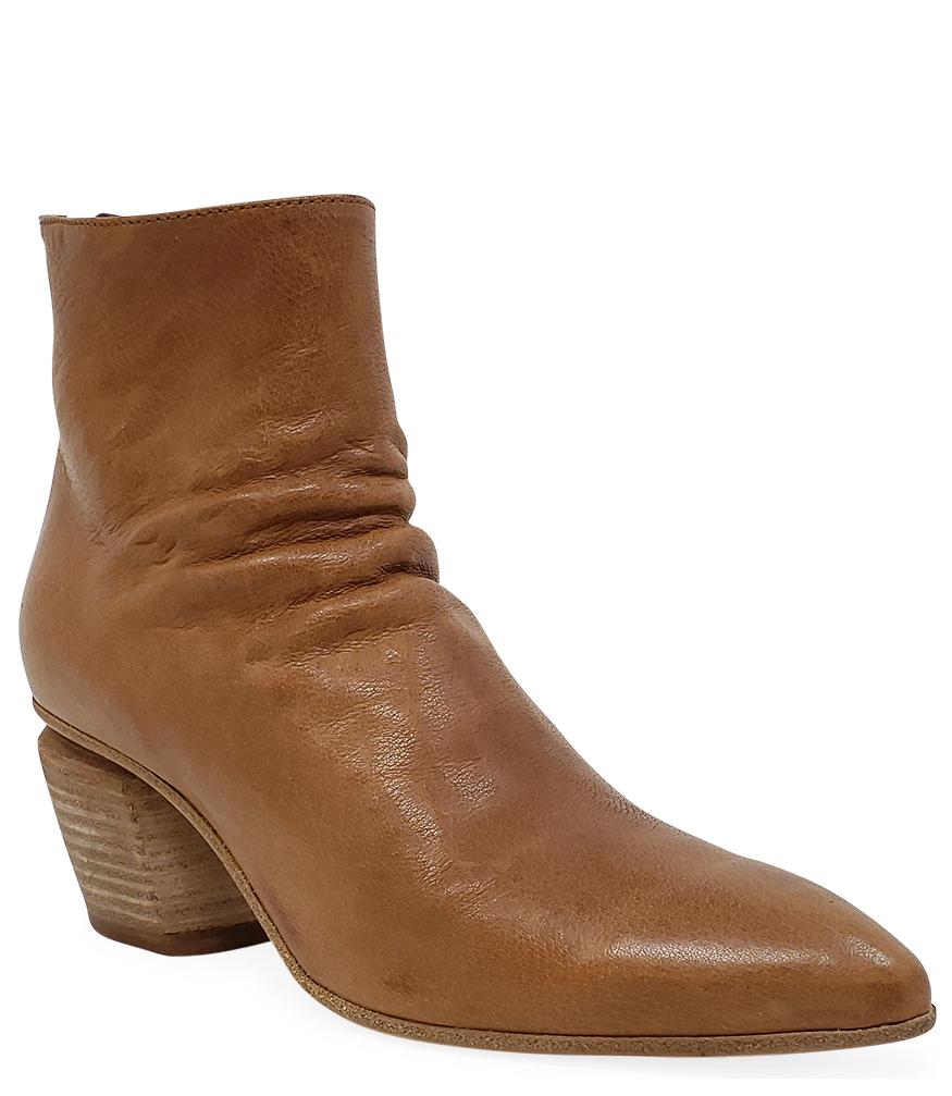 OFFICINE CREATIVE TAN LEATHER SEVERINE/008 ANKLE BOOT - MADISON