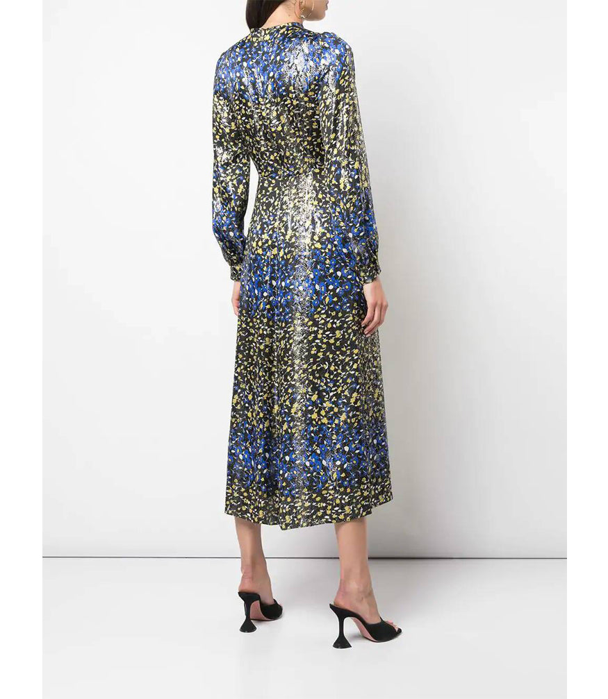 Raquel Diniz Olivia Lame` Long Dress - MADISON