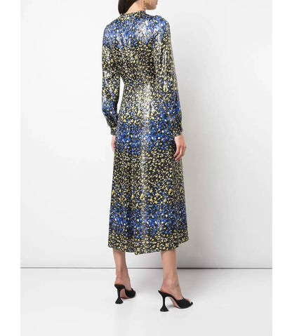 Raquel Diniz Olivia Lame` Long Dress - MADISON