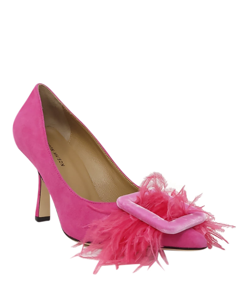 Madison Maison Fuchsia Suede Heel Pump - MADISON MAISON