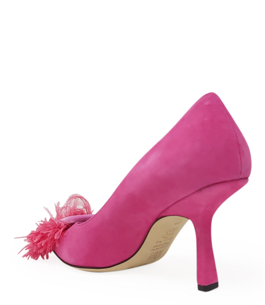 Madison Maison Fuchsia Suede Heel Pump - MADISON MAISON