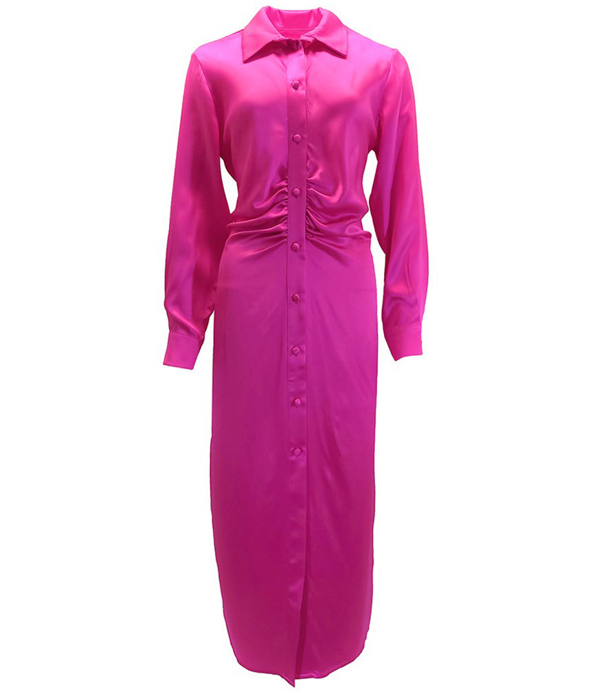 Madison Maison Pink Silk Dress - MADISON