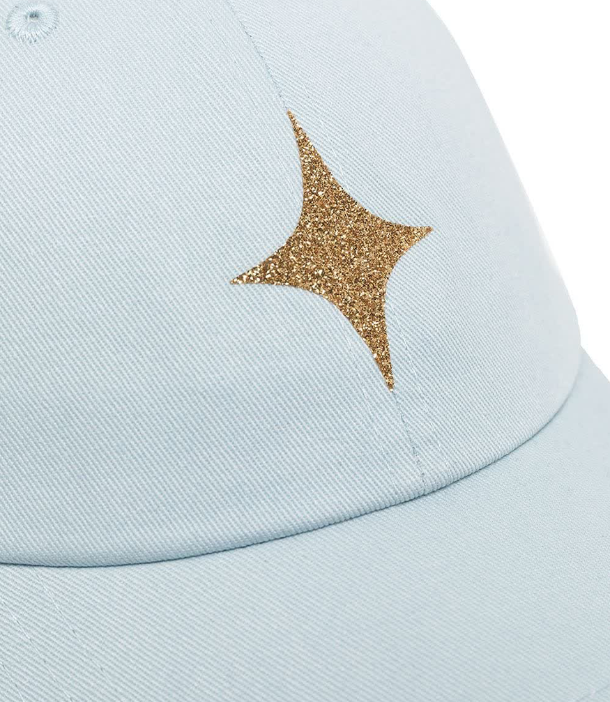 Madison Maison™ Sky Blue Baseball Cap With Glitter Star