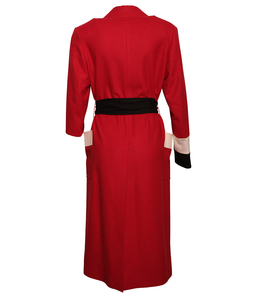Loden Tal Oversized Boxer Red Coat