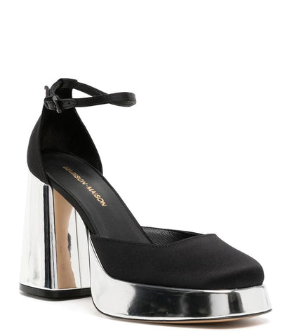 Madison Maison Black/Silver Platform Heel - MADISON MAISON